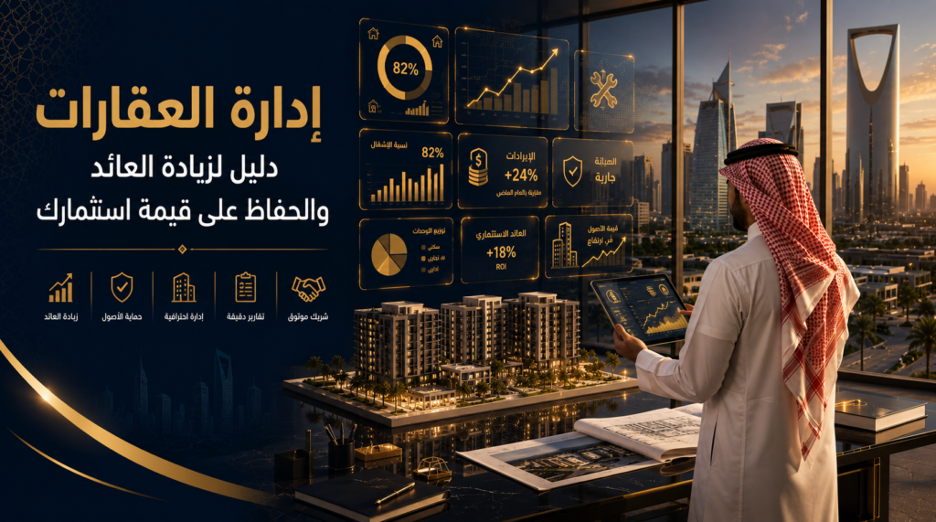 إدارة العقارات دليل لزيادة العائد والحفاظ على قيمة استثمارك