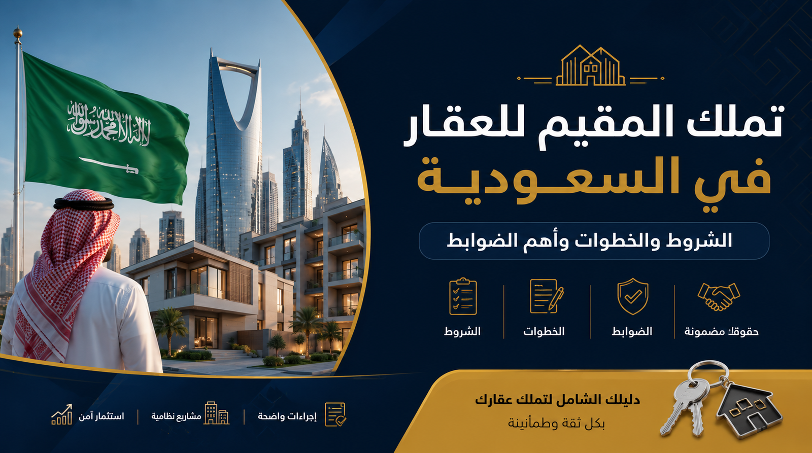 تملك المقيم للعقار في السعودية الشروط والخطوات وأهم الضوابط