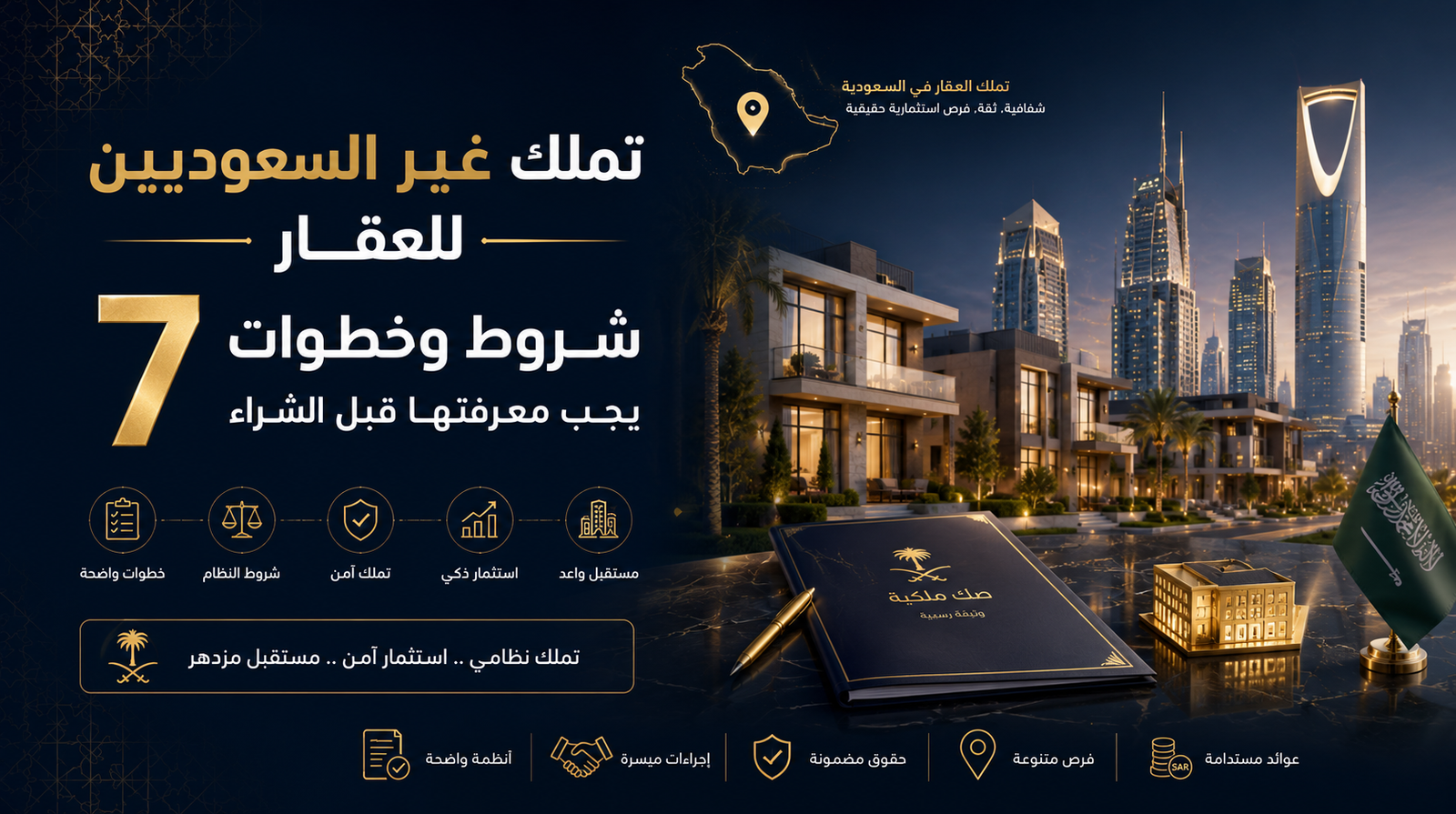 تملك غير السعوديين للعقار 7 شروط وخطوات اعرفها قبل الشراء