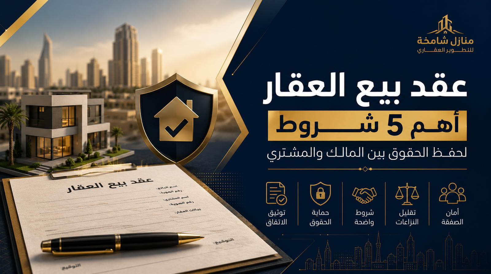 عقد بيع العقار أهم شروط حفظ الحقوق بين المالك والمشتري