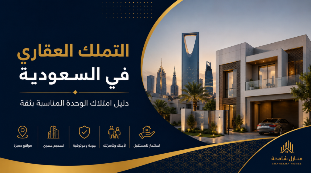التملك العقاري في السعودية دليل امتلاك الوحدة المناسبة بثقة