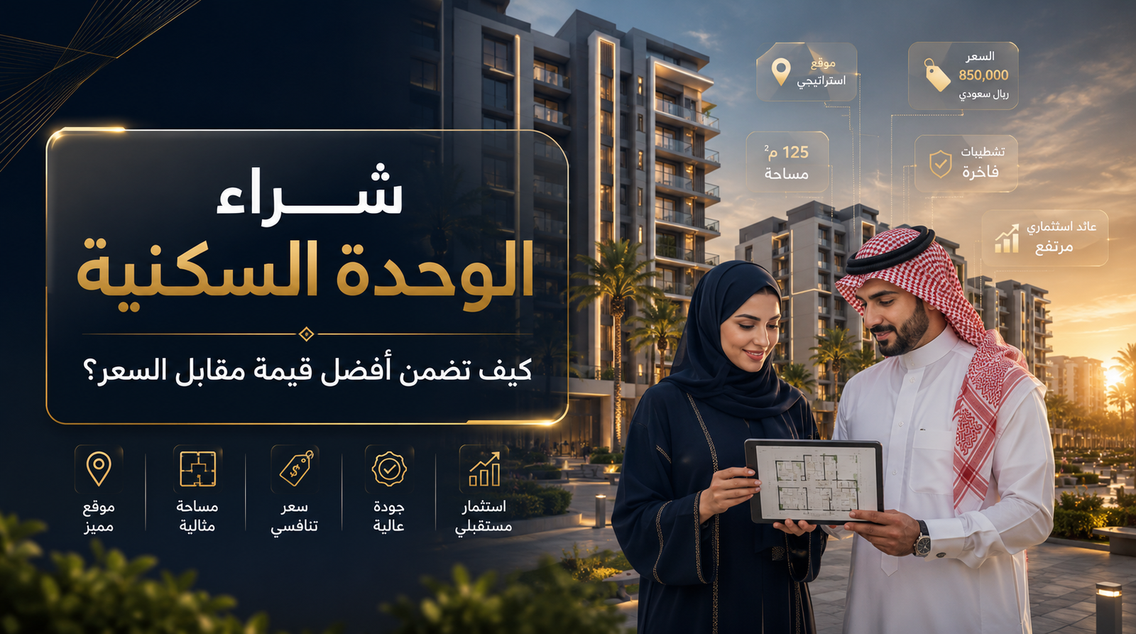 شراء الوحدة السكنية كيف تضمن أفضل قيمة مقابل السعر؟