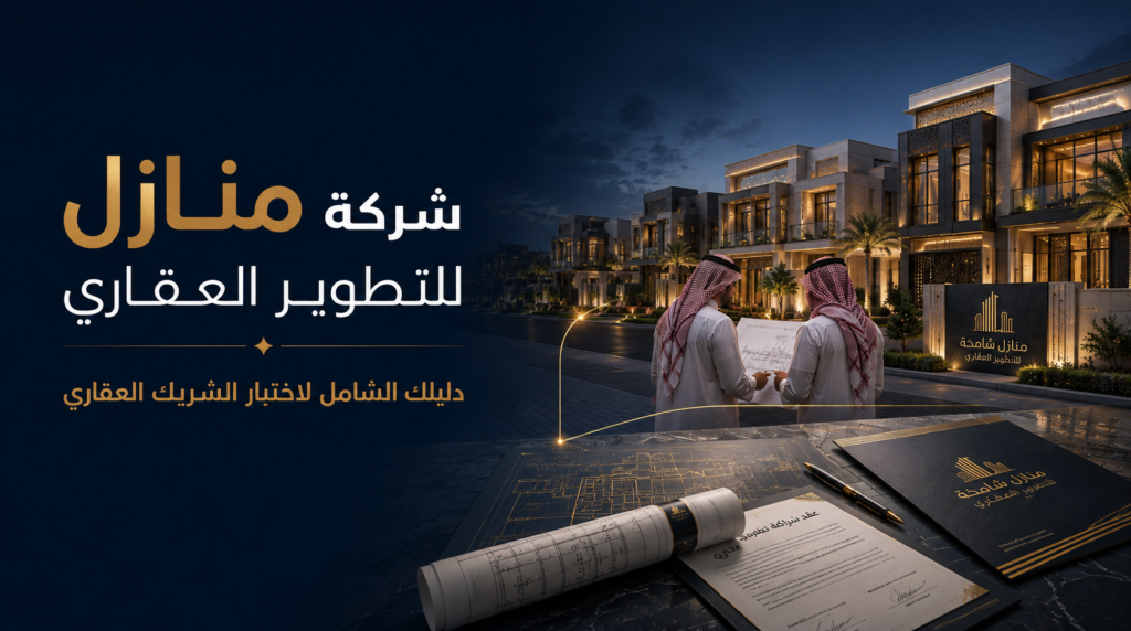 شركة منازل للتطوير العقاري دليلك الشامل لاختيار الشريك العقاري