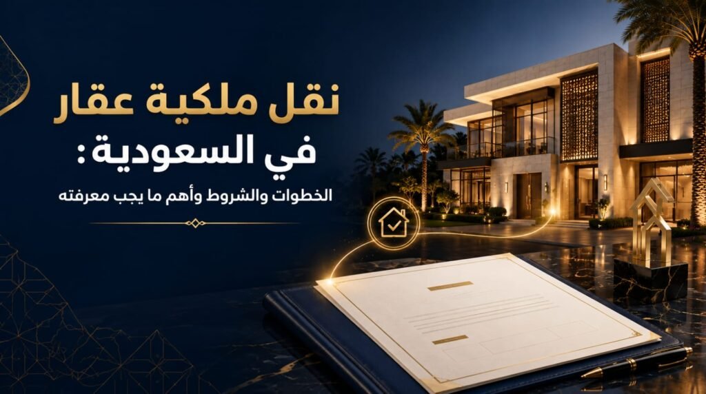 نقل ملكية عقار في السعودية الخطوات والشروط وأهم ما يجب معرفته