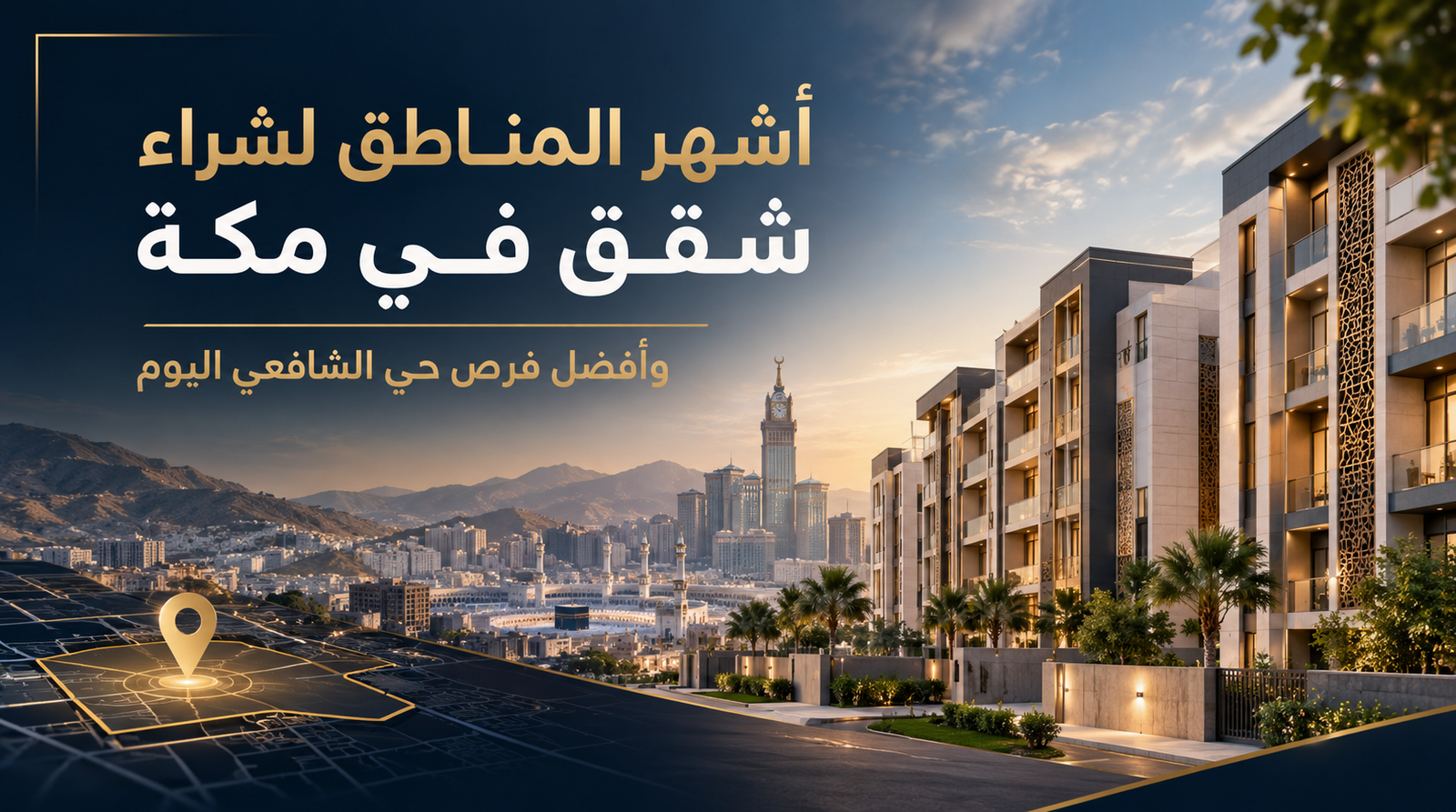 أشهر المناطق لشراء شقق في مكة وأفضل فرص حي الشافعي اليوم