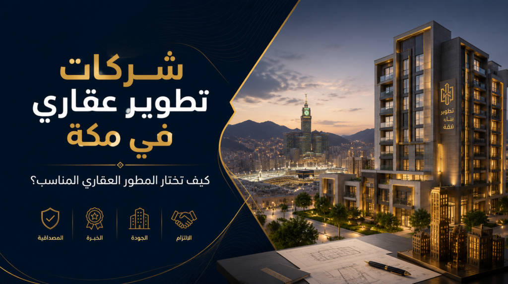 شركات تطوير عقاري مكة كيف تختار المطور العقاري المناسب؟